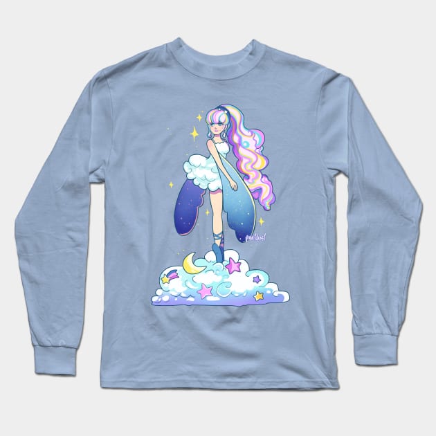 Pastel 90s Skydancer Long Sleeve T-Shirt by paintdust